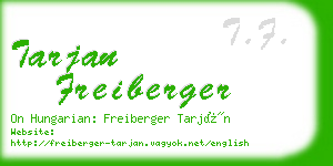 tarjan freiberger business card